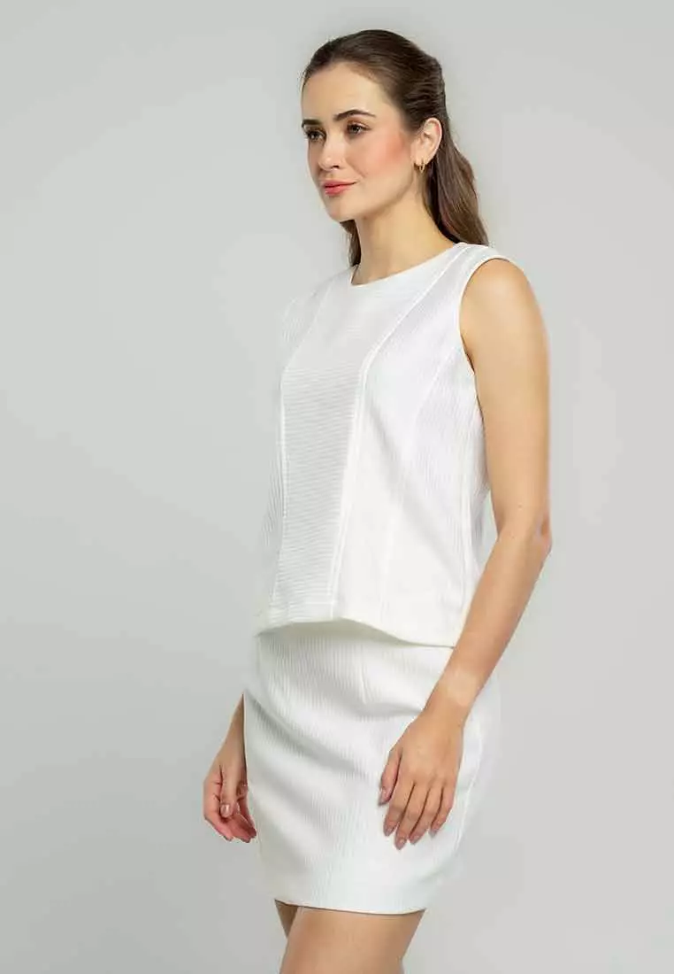 Whitney Textured Sleeveless Top
