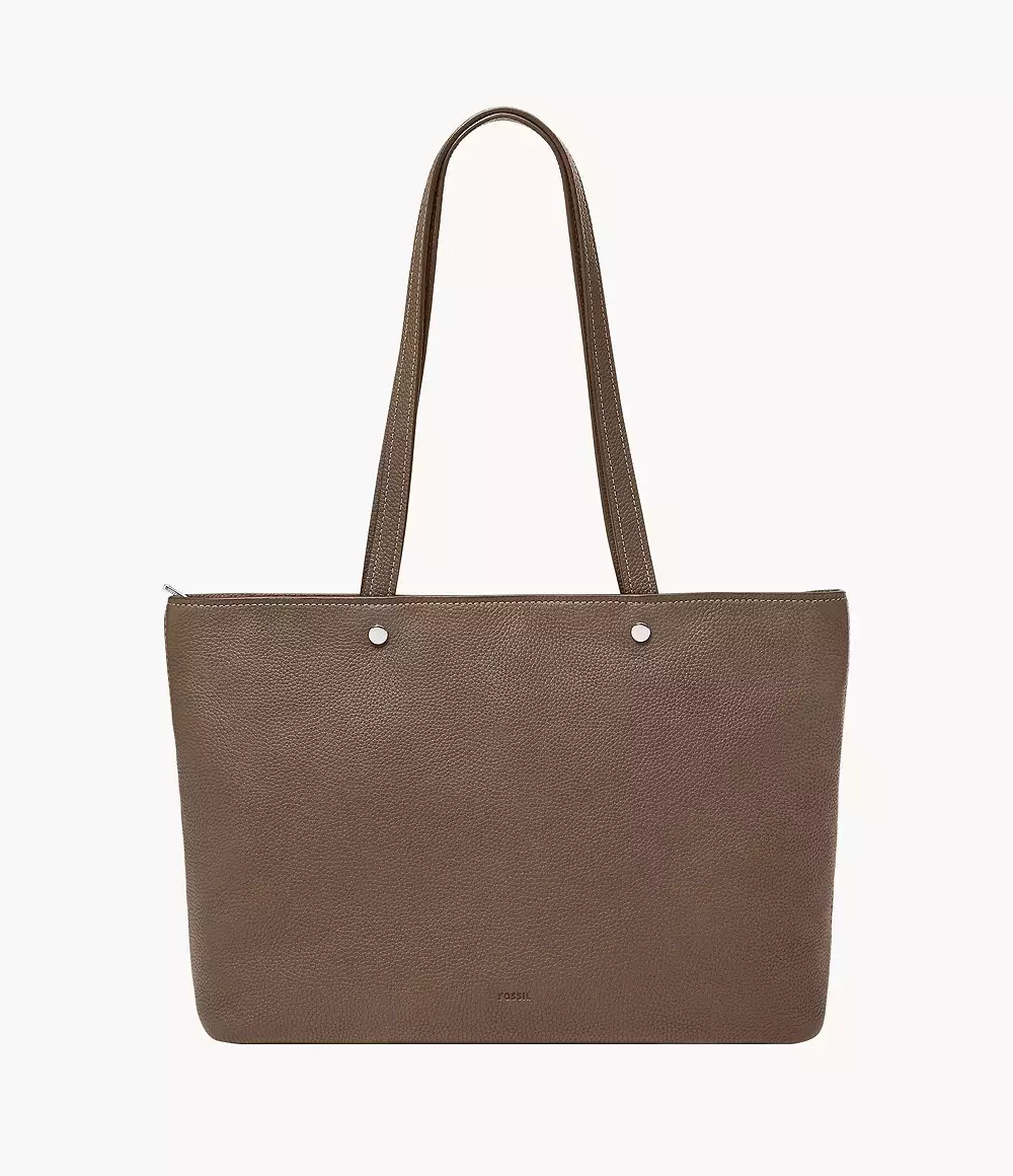 Fossil Jessie Top Zip Tote Smoke Tas Wanita - ZB11105-793