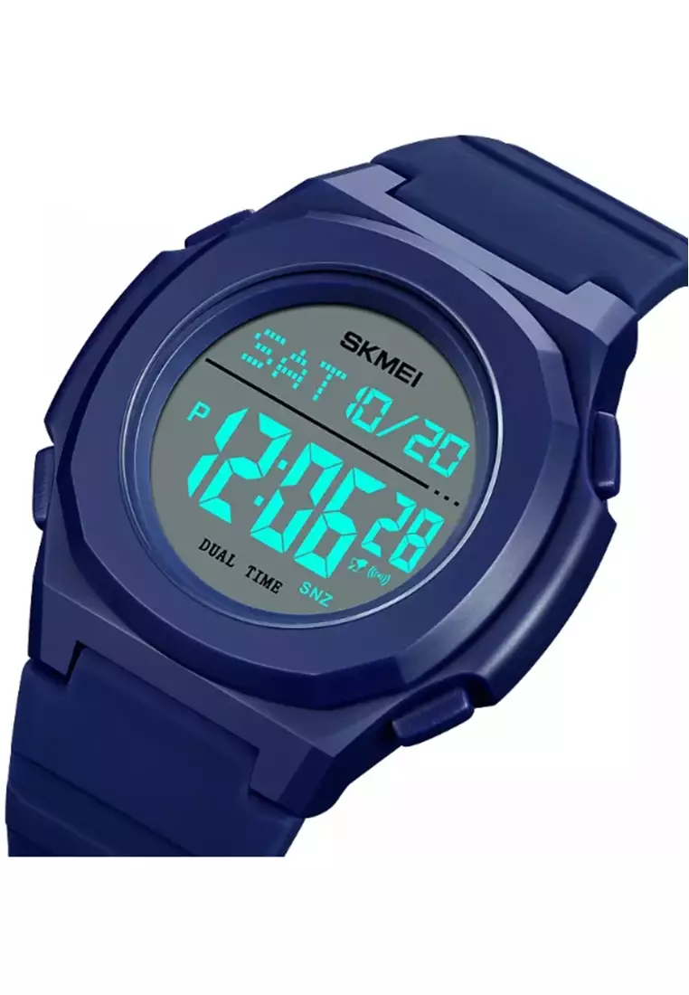 Jam Tangan Digital Pria Waterproof Many Function Strap Tali Material PU Silicone IR35 ORIGINAL