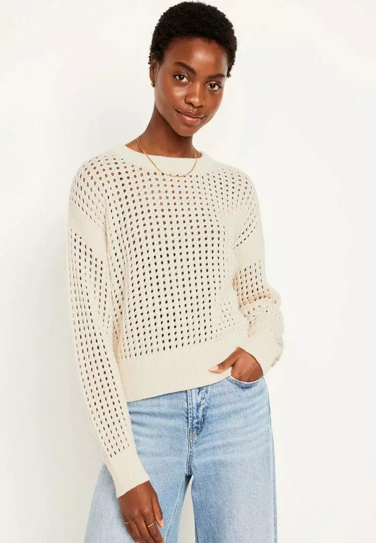 Old Navy Open Sweater Buy Old Navy Open-Stitch Sweater For Women