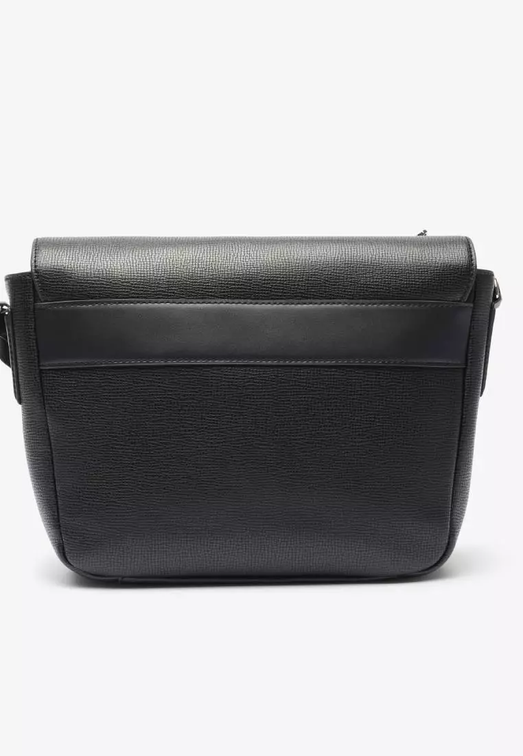 Ossian Flap Close Leather Satchel