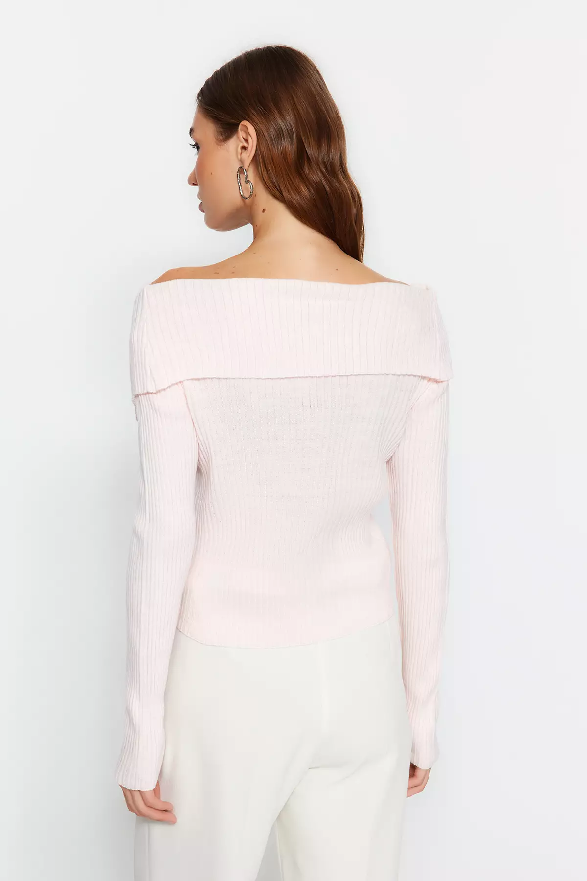 Off Shoulder Knit Cardigan