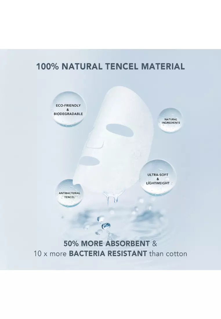 FOREO Sheet Mask Farm to Face Collection Facial Mask - Full Face Masks Packs | Beauty & Personal Care |For All Skin Types  | 3 pcs/pack | All Natural-Green Tea