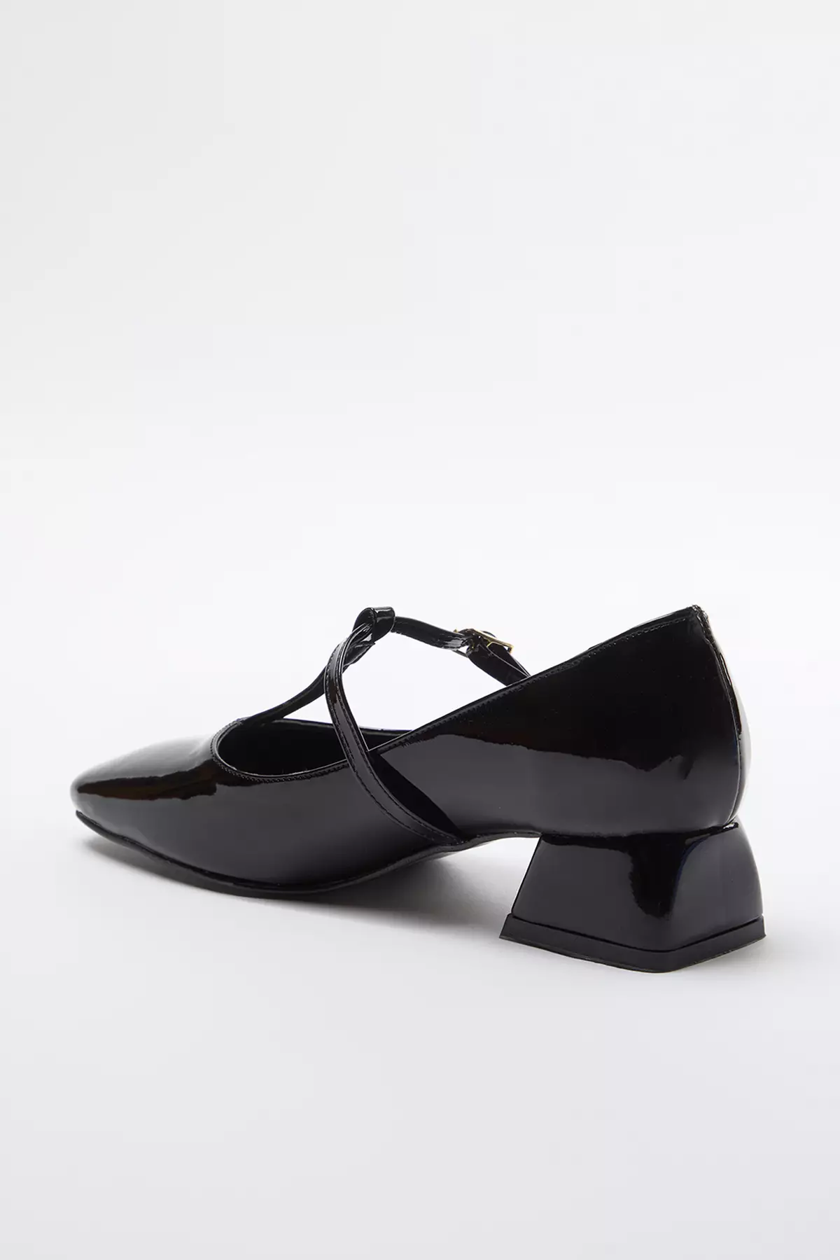 Patent Leather Mary Jane Block Heels