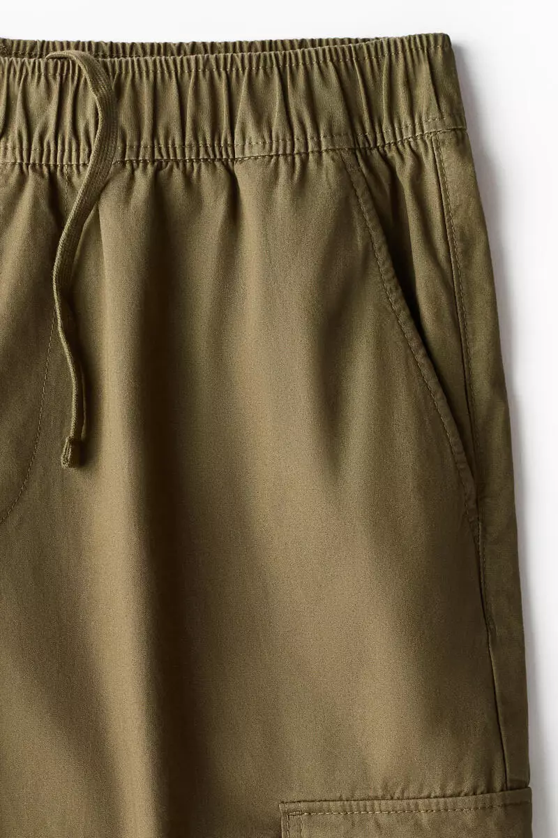 Loose Fit Cotton cargo trousers