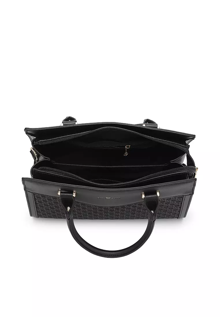 Women's Top Handle Bag / Sling Bag / Crossbody Bag - Black