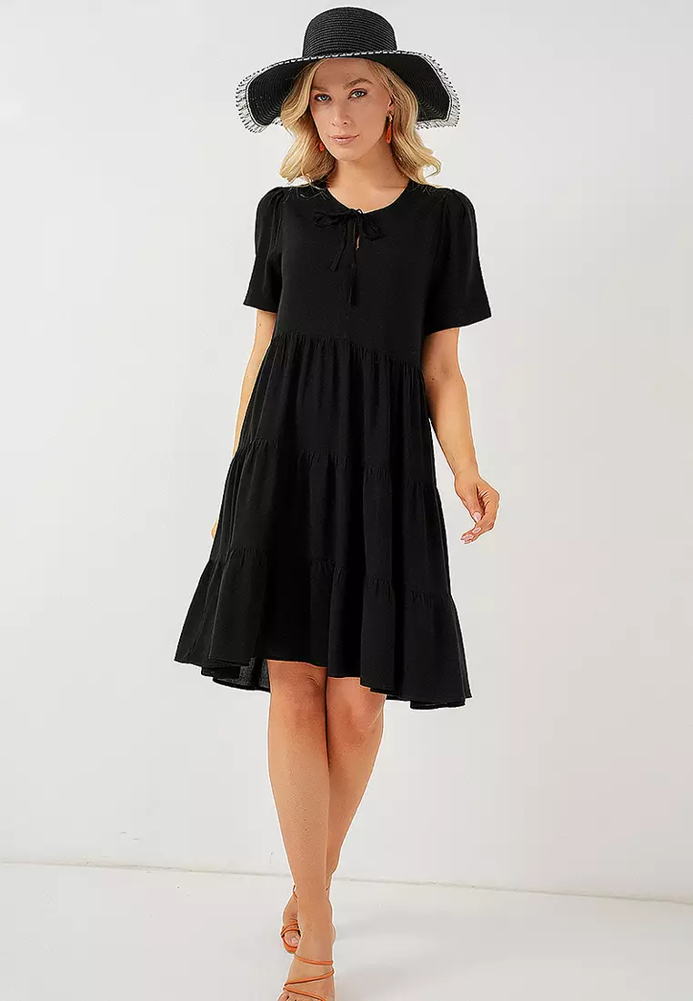 Viscose Knee Length Dress