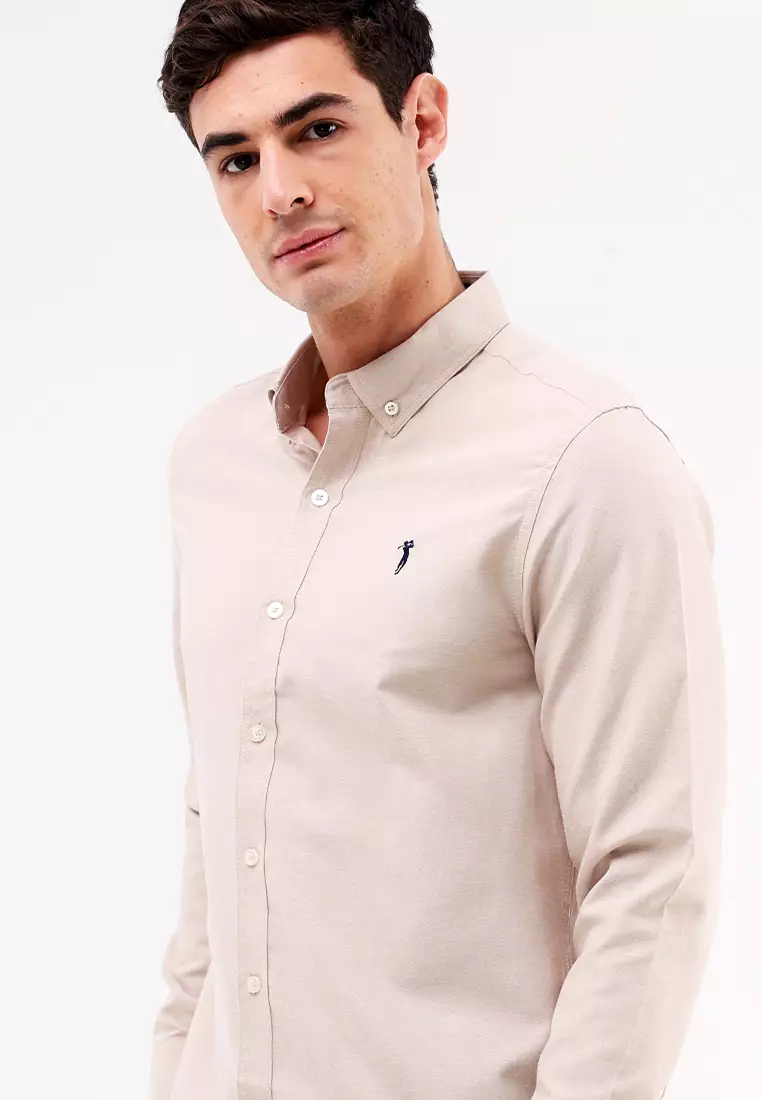 Woven Polo Long Sleeve