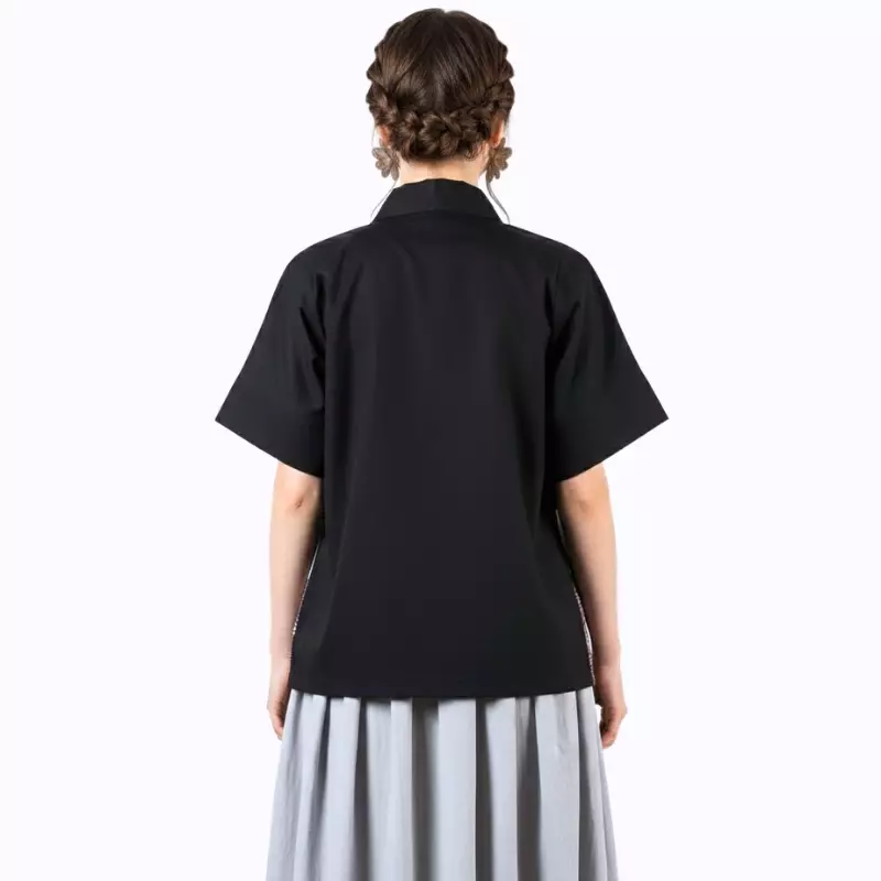 Blazer Outer Batik Wanita - Bhatara Batik Moderna - Atasan Batik Modern Lengan Pendek