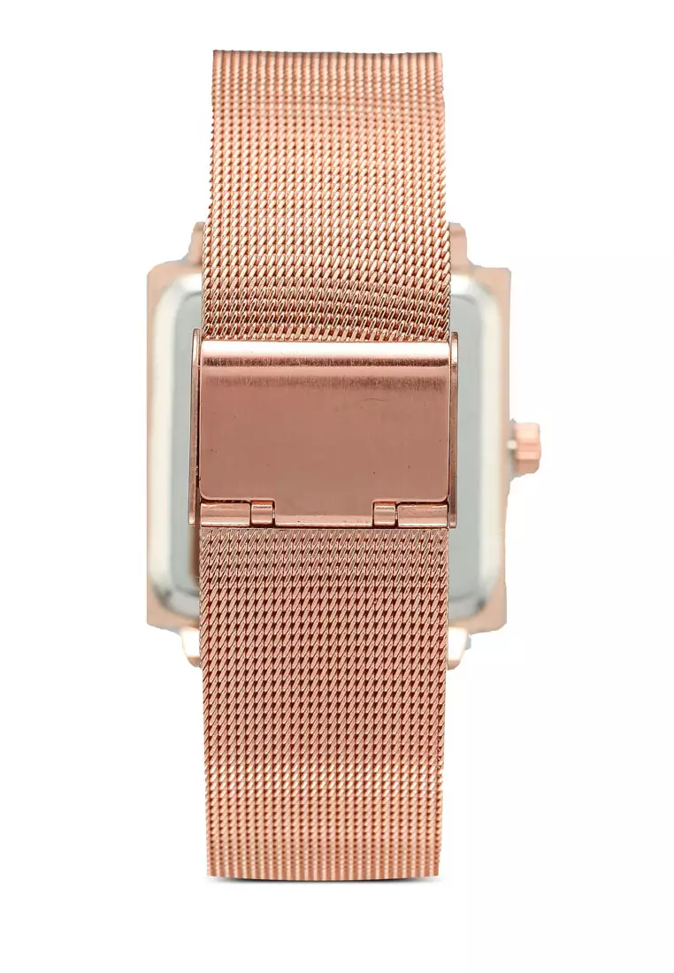 Golden discount belt watch