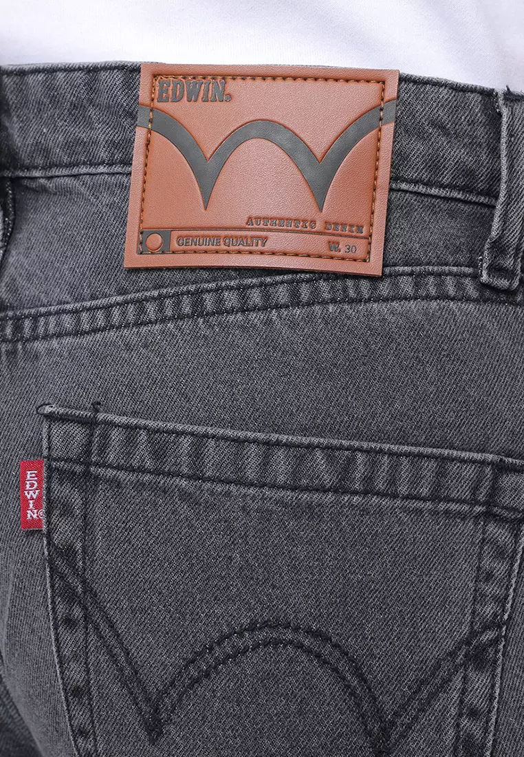 801 REGULER FIT TWIL JEANS COAL GREY - Celana Panjang Denim Pria