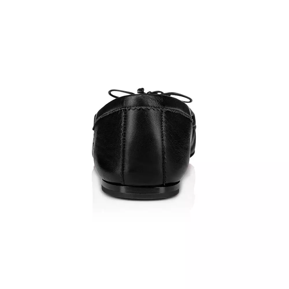 Mamadrague Nappa Leather Ballerina Flats Black