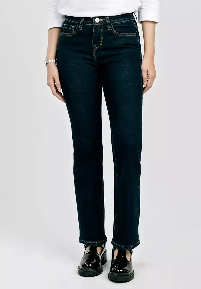 C2 Telfer Navy Jeans Bootcut Wanita - Celana Jeans Wanita