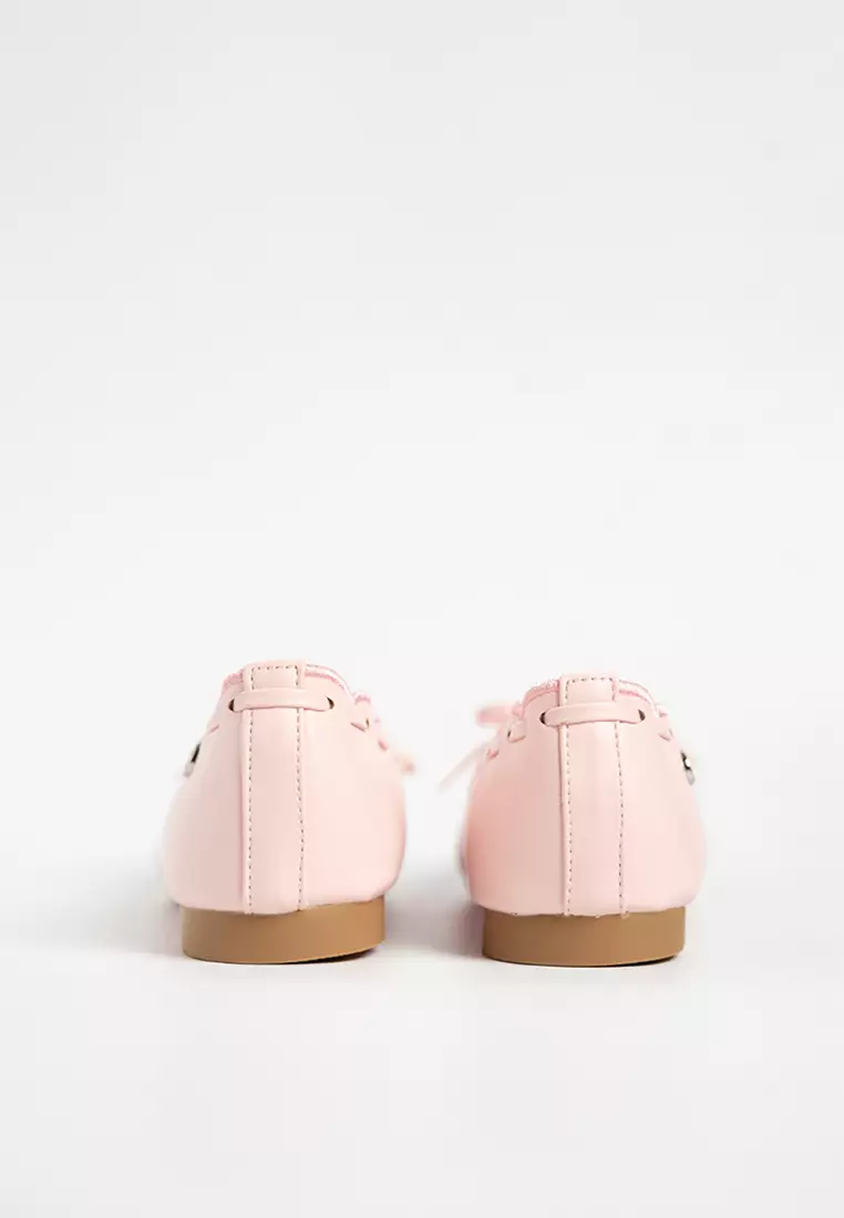 Hannah Scallop Ribbon Flats