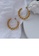 Glamorousky silver Simple Fashion Plated Gold 316L Stainless Steel Twist C-Shape Geometric Earrings 0F94DAC6F654E1GS_3