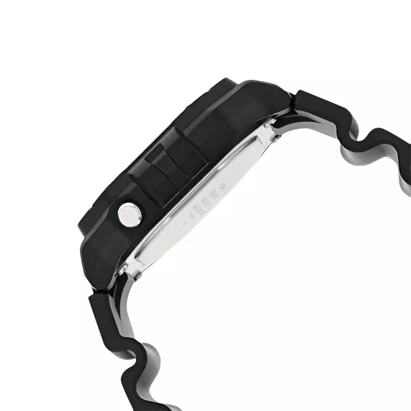 Jam Tangan Pria Digital Casio Standard W-218H-1AVDF W218 W-218H Dial Black Resin Band