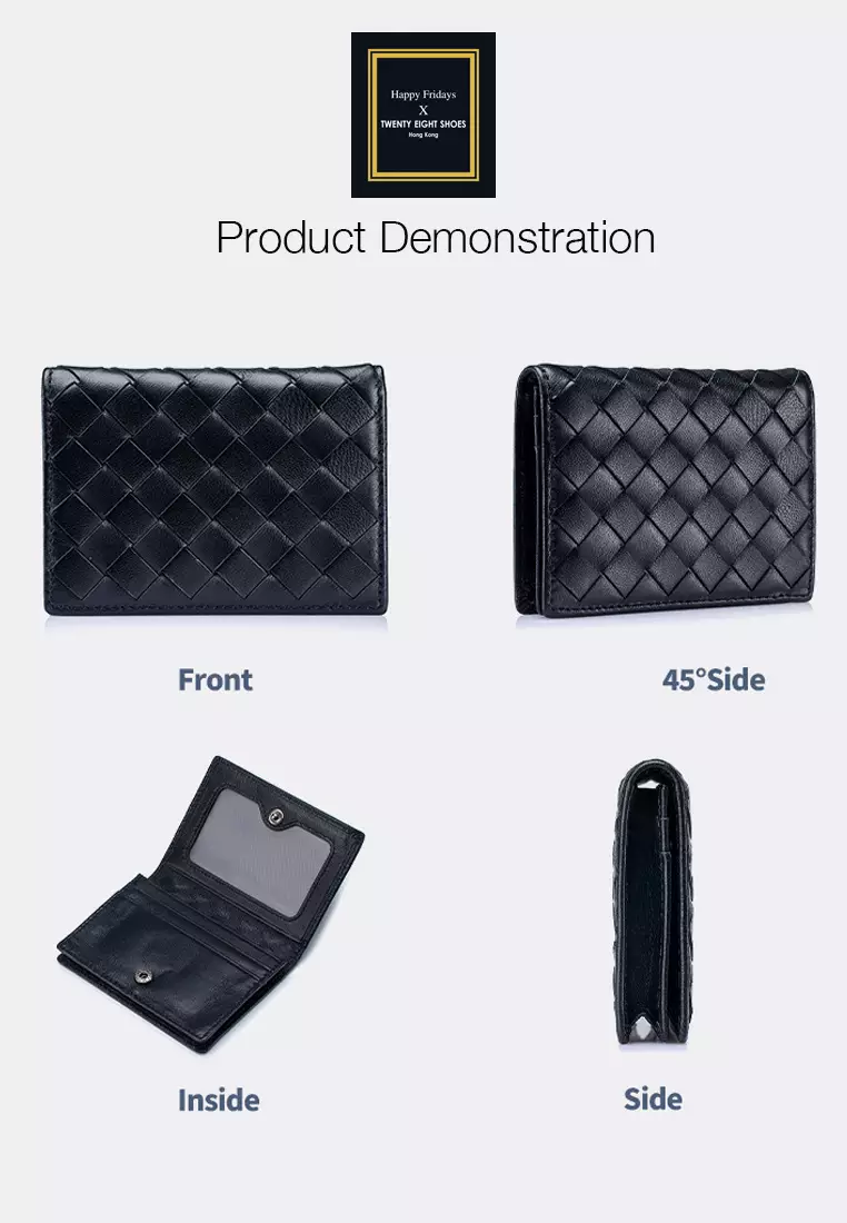 Weave Sheepskin Card Holder Purse JW AN-8822