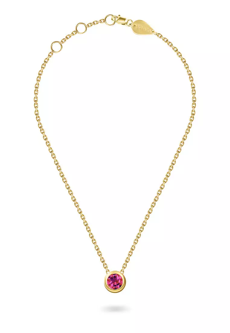 White gold hot sale ruby necklace