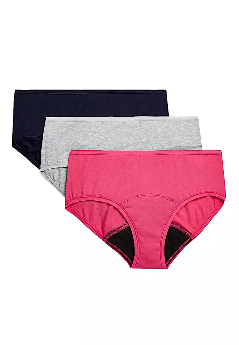 3pk Heavy Absorbency Period Knicker Shorts