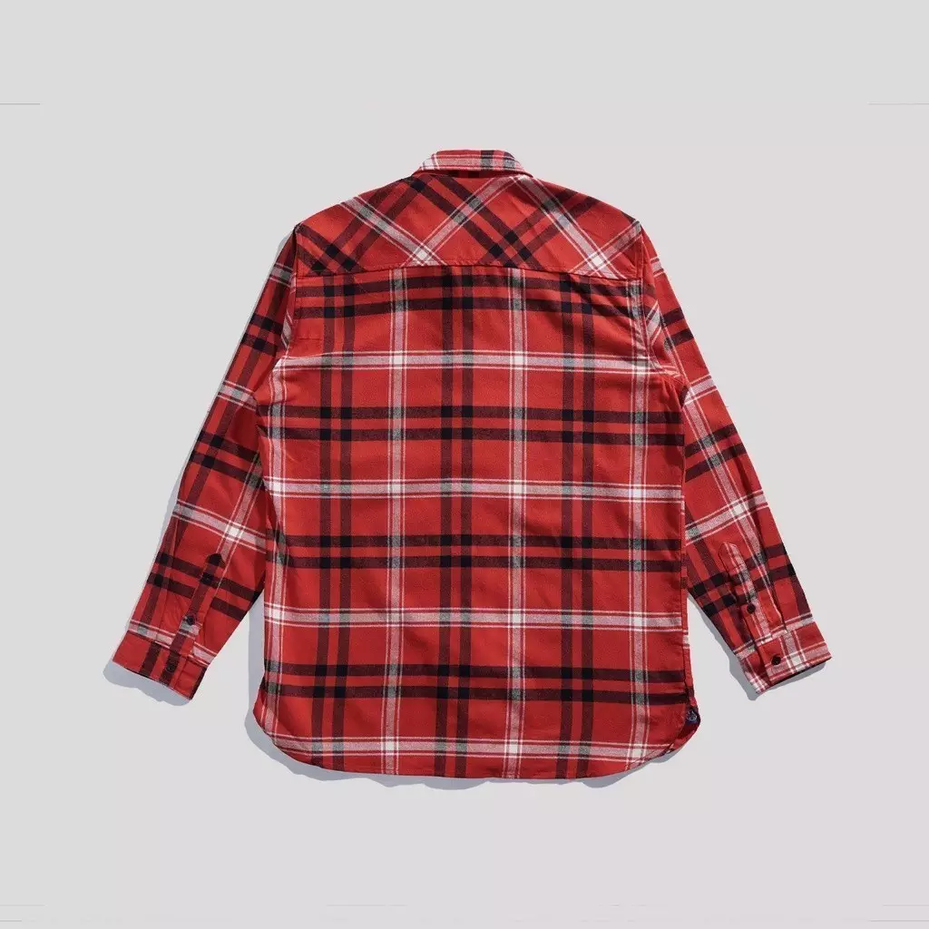 Lee Cooper Flannel Shirt Callum Orange