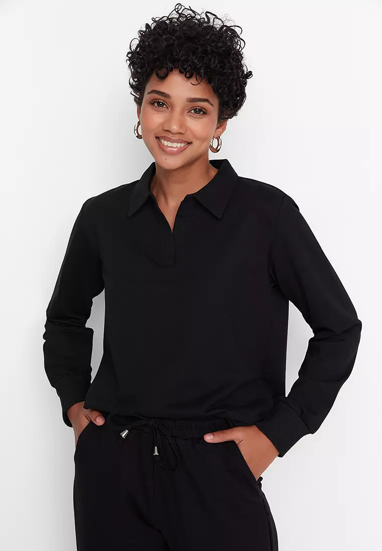 Polo Collar Tracksuit Set