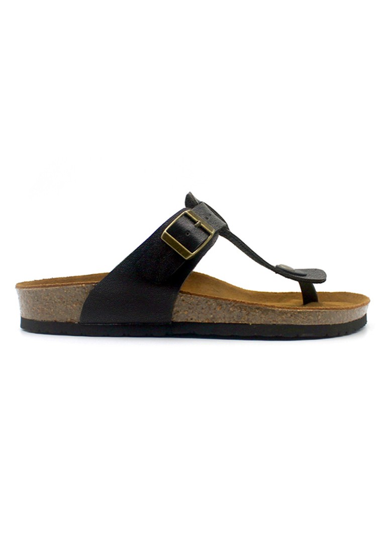 Copenhagen - Black Leather Sandals & Flip Flops