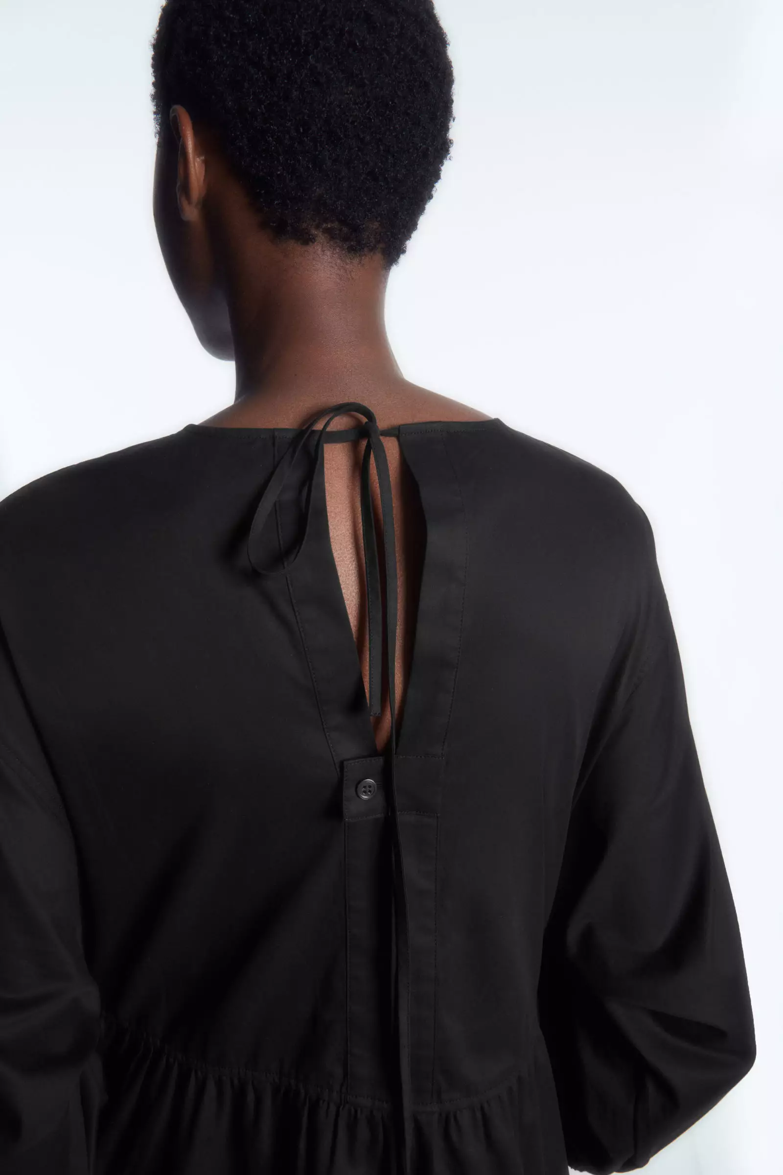 Open-Back Tunic Mini Dress