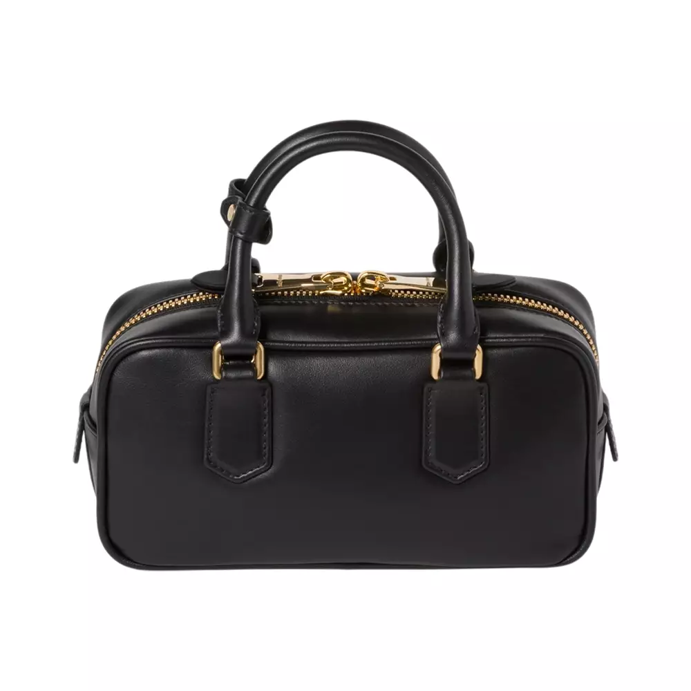 Arcadie Leather Handbag Black