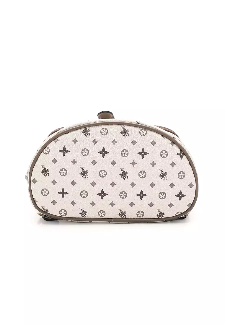 Women's Monogram Backpack (Tas Ransel & Tas Punggung Wanita) - Cokelat