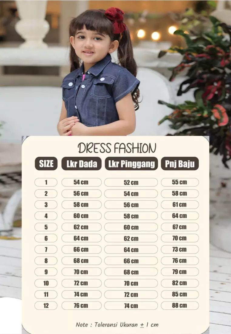 Two Mix - Baju Anak Perempuan - Dress Anak Cewek Rompi 4345