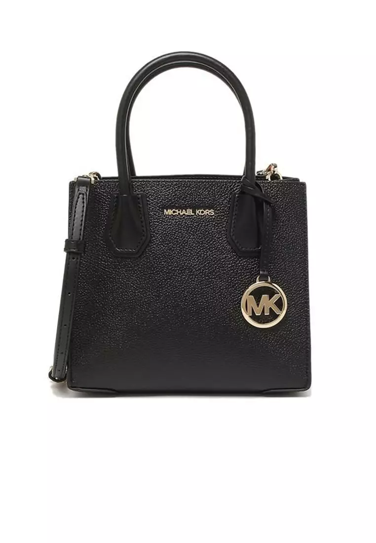 Buy Michael Kors Mercer Medium Pebbled Leather Crossbody Bag