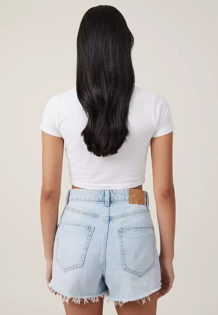 High Mom Denim Shorts