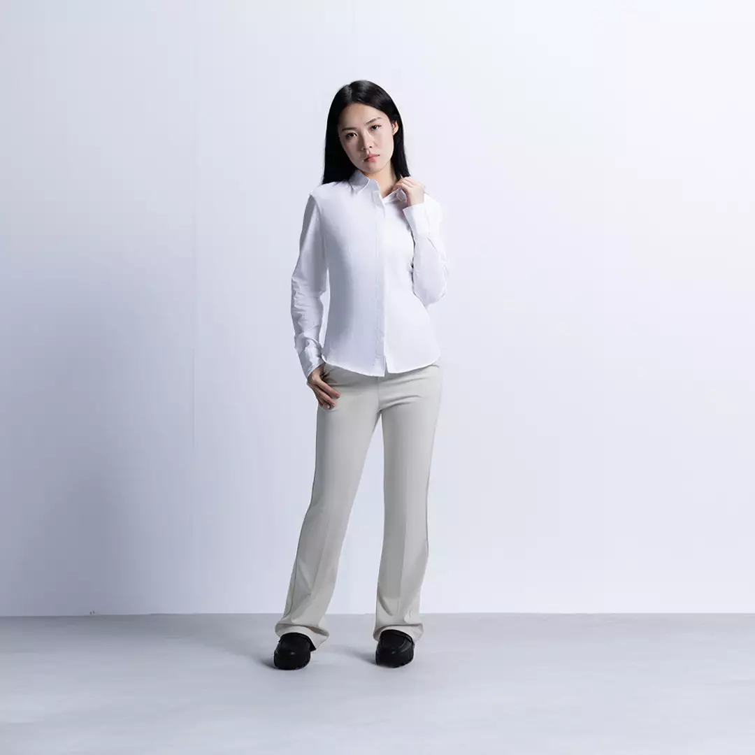 Kemeja Fitted Wanita | Basic Fitted Shirt 62002