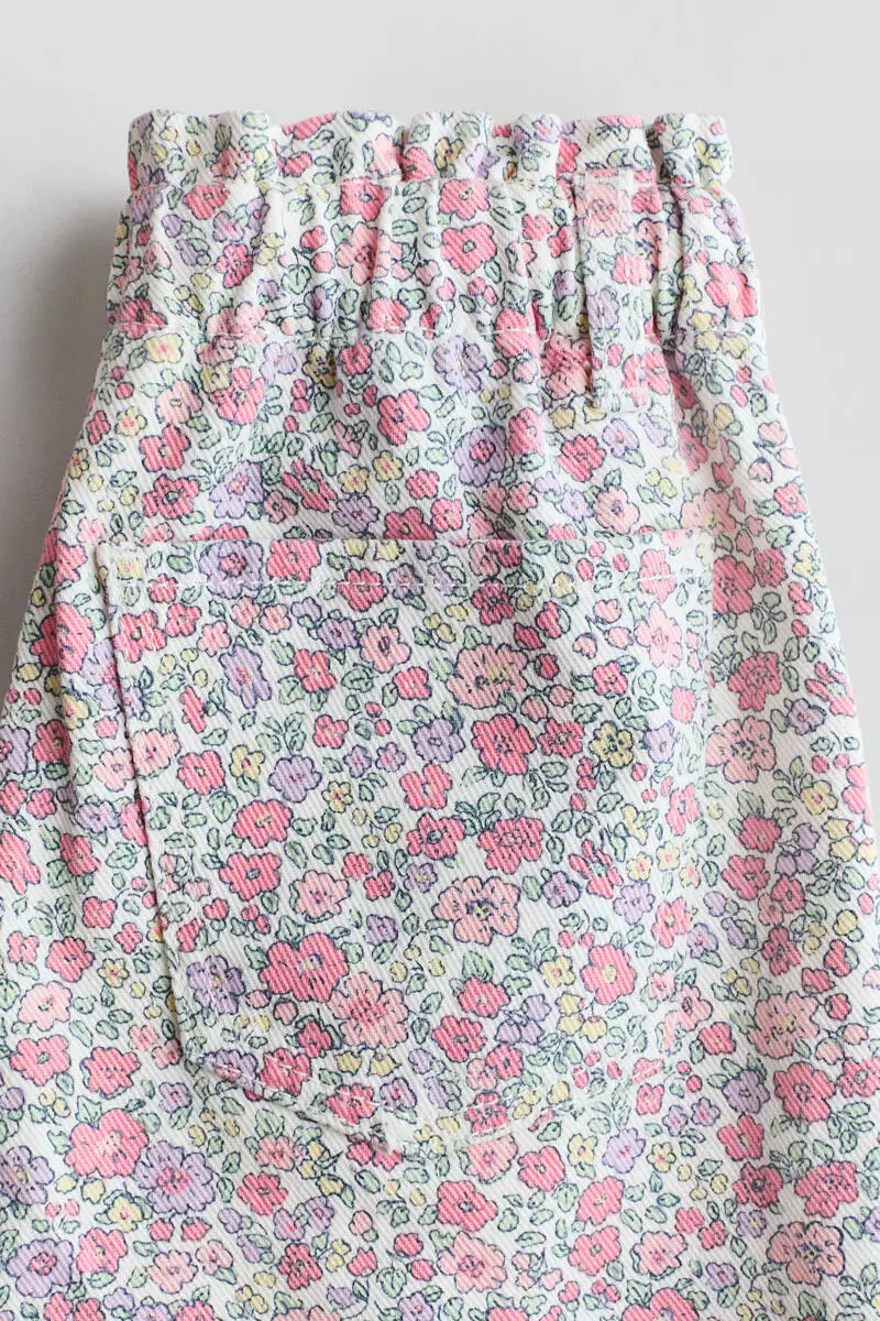 Wide Leg paper bag jeans