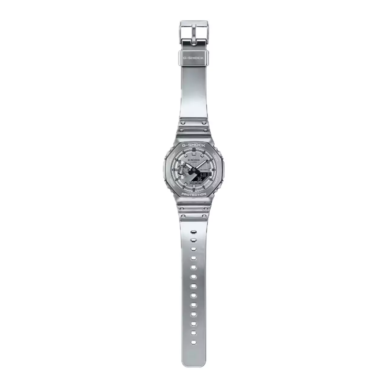 Casio G-SHOCK Jam Tangan Pria - Silver - Resin Strap - GM-2100YM-8ADR