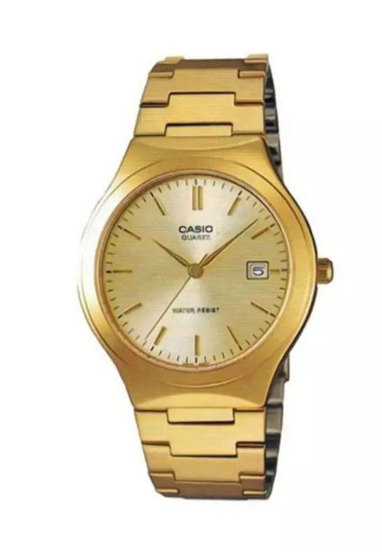 Casio gold watch sale on sale