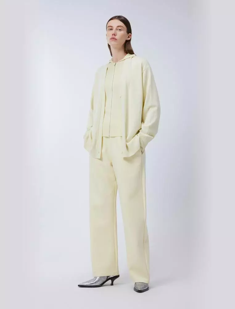 Midi V-Neck Cardigan Cashmere Sweater