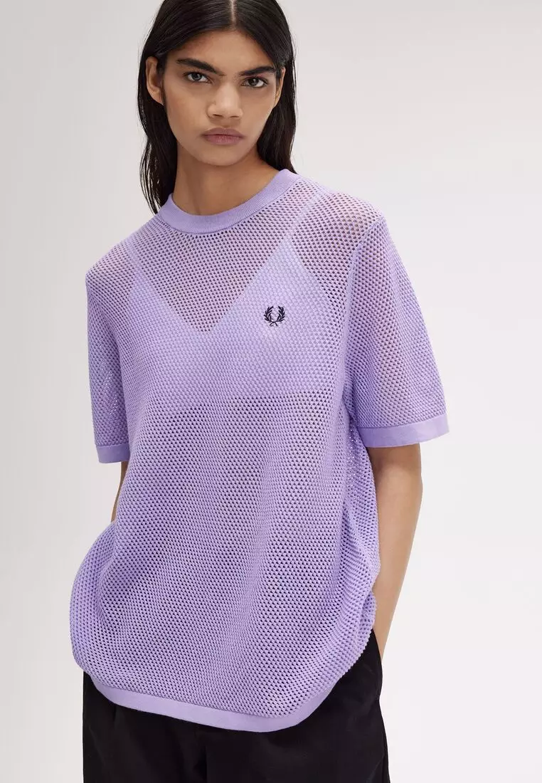 【FRED PERRY】Textured Front Knitted Shirt Fred Perry Textured Front Knitted Shirt | Shopbop