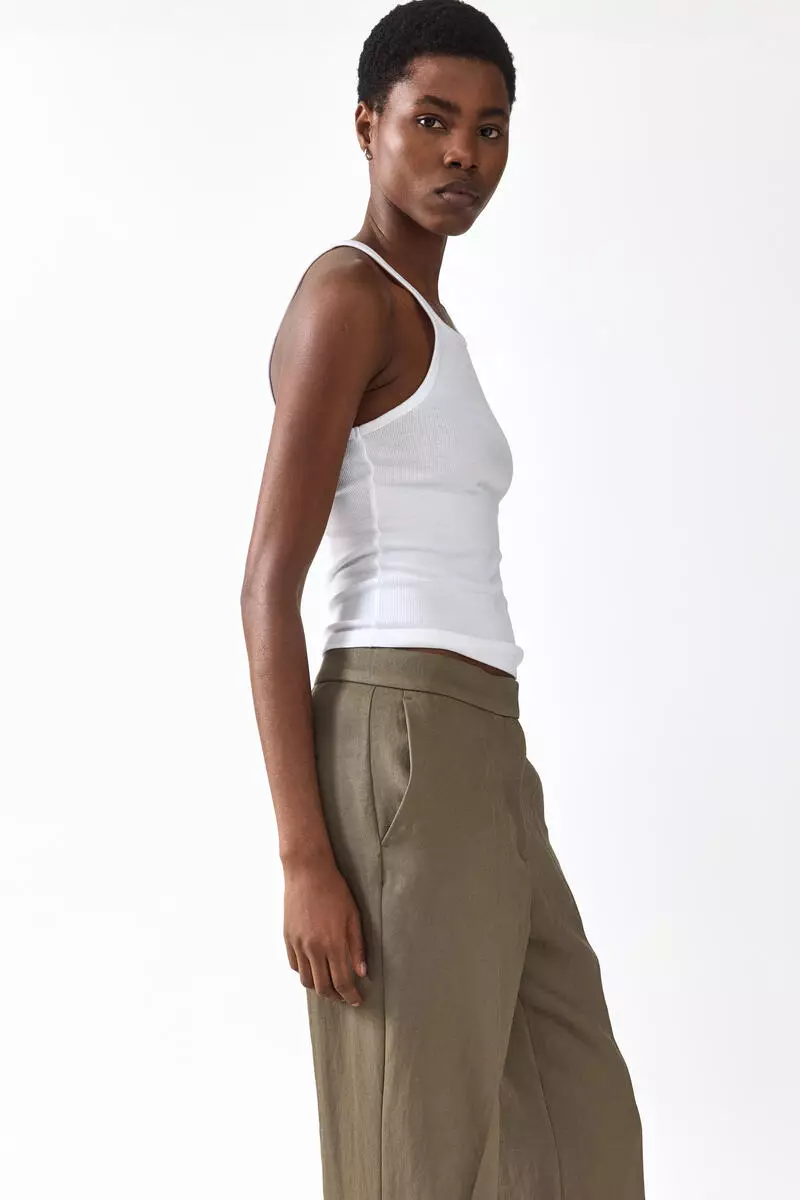 Bootcut tailored trousers