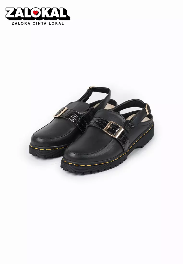 SEIS Cozy Mules Wanita loafers | Docmart - BLACK