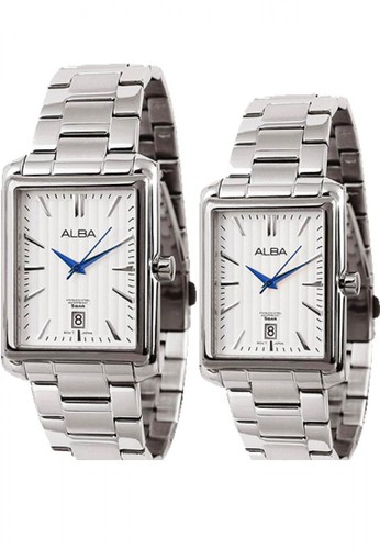 Jual Alba Jam Tangan Couple Alba Original Garansi Resmi As9b57x1 Ah7j77x1 Strap Stainless Steel Silver Original Zalora Indonesia