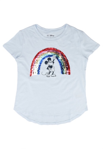 GAP blue Kids Disney Mickey Mouse Flippy Sequin T-Shirt 99858KA8A2936DGS_1