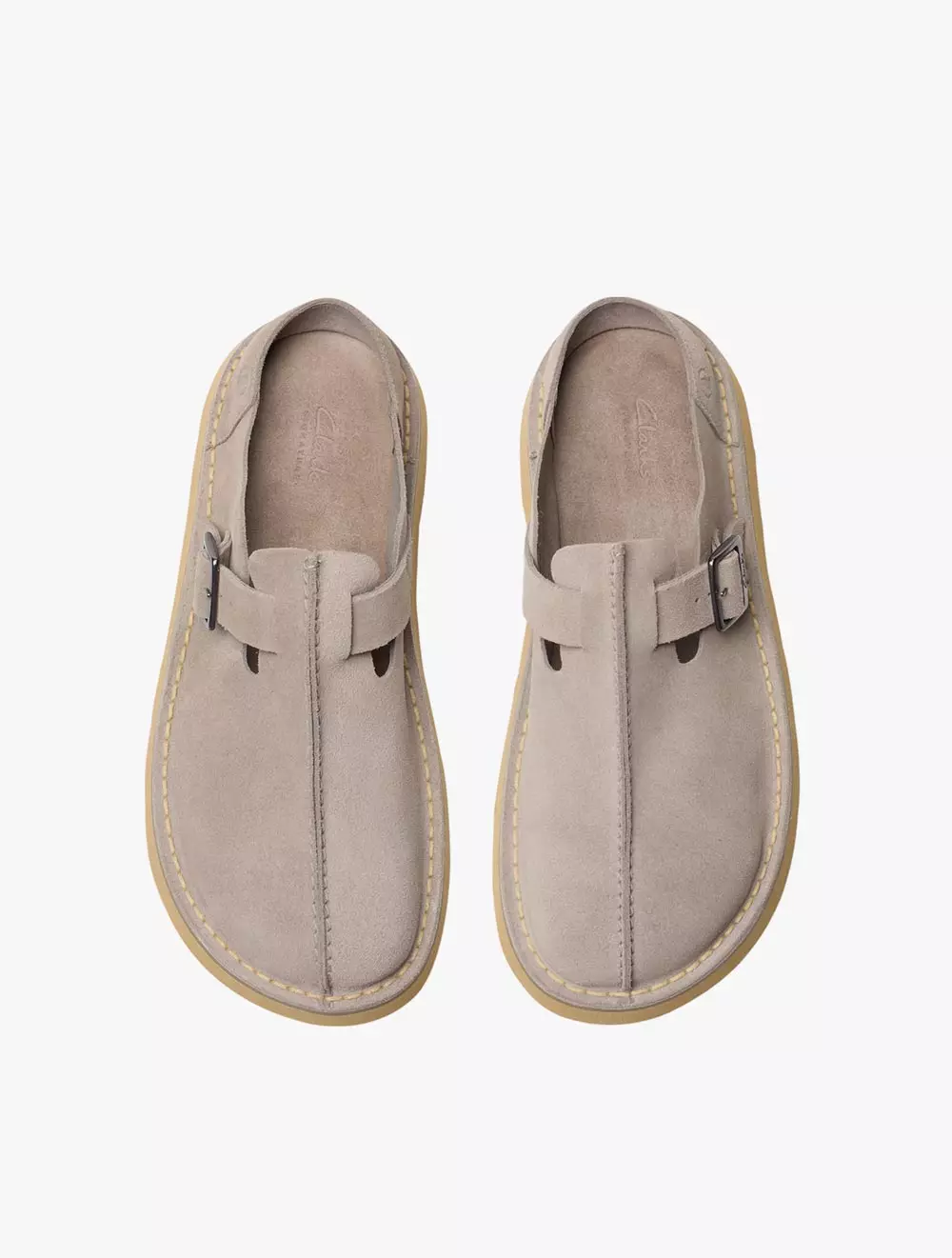 Clarks Solsbury Mule Grey Suede