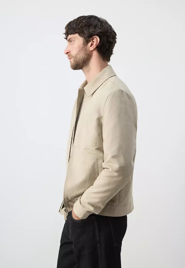 Suede Effect Jacket