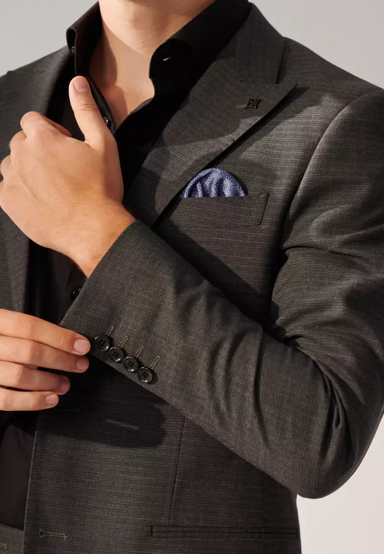 Grey Check Tailored Suit