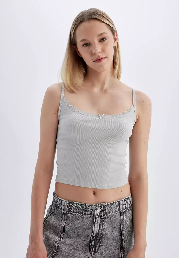 Fitted Ribbed Tank Top