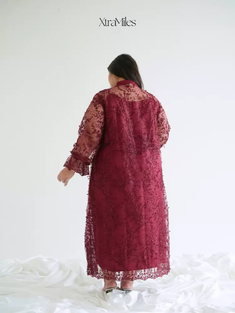 xtramiles Ladies dress rochelle dress maroon