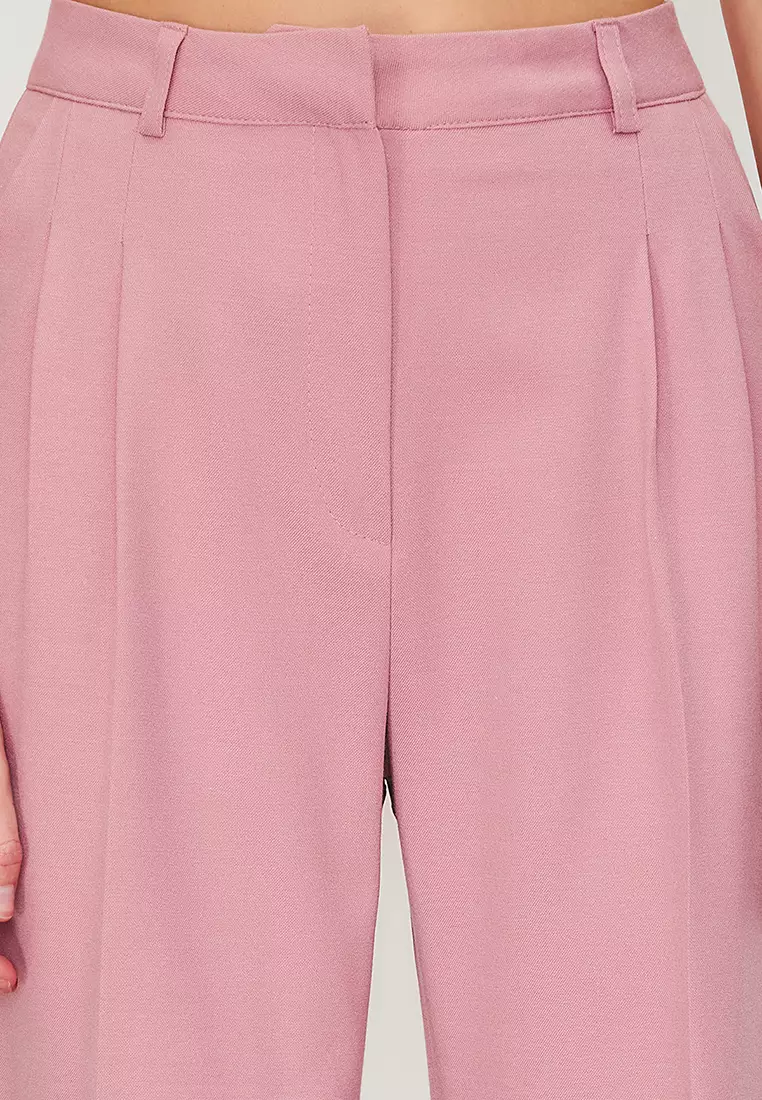 High Waist Wide Leg Trousers