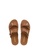 SEMBONIA brown Women Synthetic Leather Flat Sandal A5EC9SH2FE27E5GS_3
