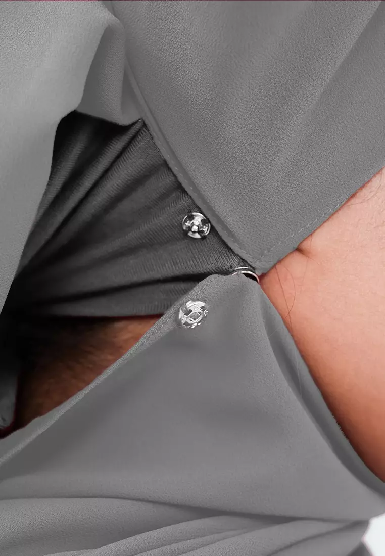 HIJAB INSTAN ELENA - MONKEY GREY